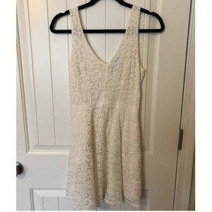 white lace dress